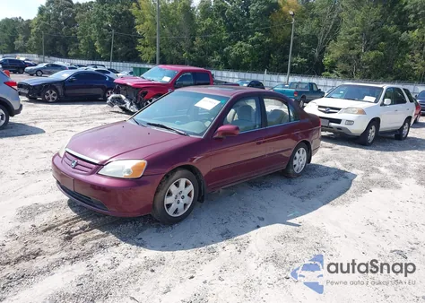 2002 Honda Civic Ex из США, поврежденный, VIN 2HGES26762H549315